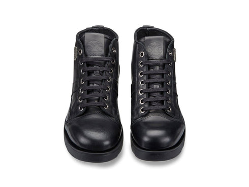 OXS Men's Frank Casual Ankle Boot in Black Leather